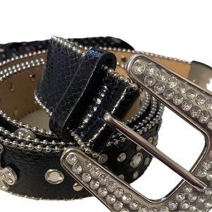 Womens western belt bling plus size